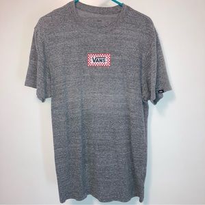 Vans Men's Shirt XL Gray Short Sleeve Tee Logo Graphic Good Preloved Condition